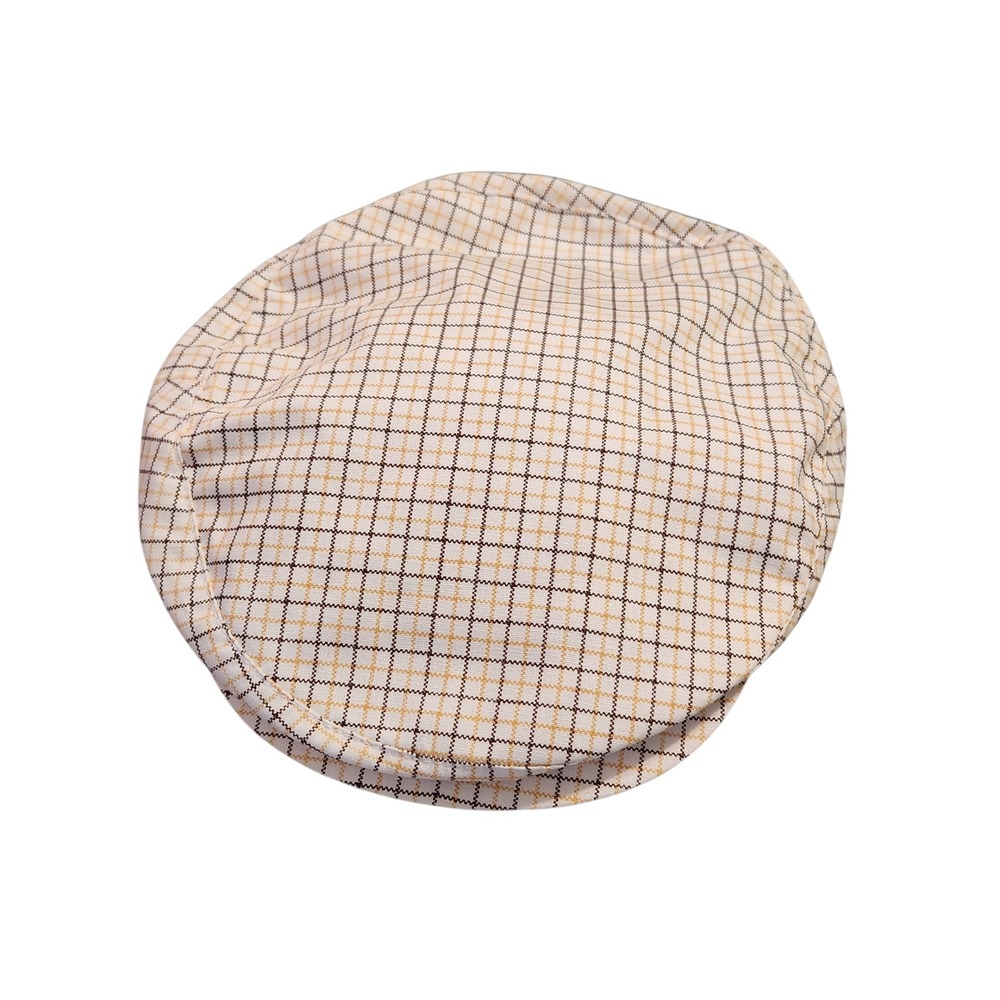 Men's Plaid Ivy Cap Flat Hat M/L Checkered Driver‎ Golf Cap